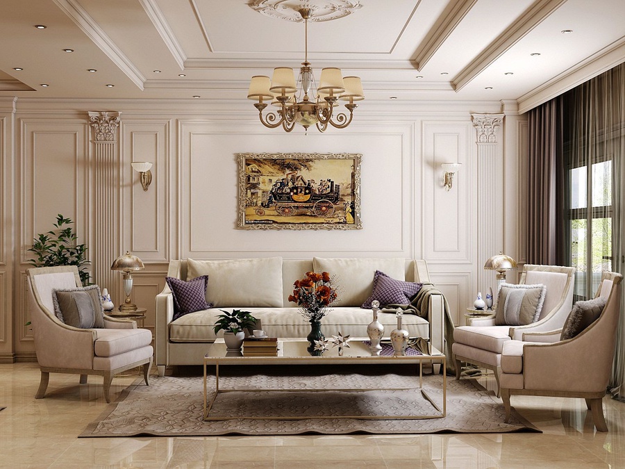 Don’t ignore these 5 notes if you want to design a Neoclassical style living room Don't ignore these 5 notes if you want to design a Neoclassical style living room