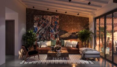 Nhà phố đẹp phòng khách mở